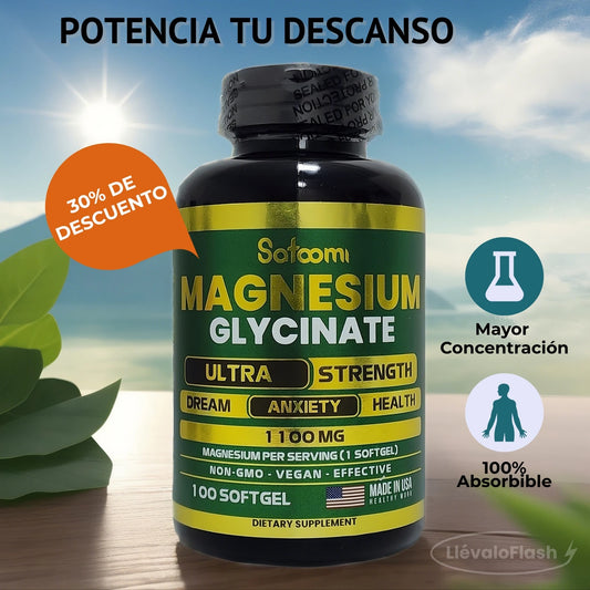 Glicinato de Magnesio Satoomi x 100 cápsulas